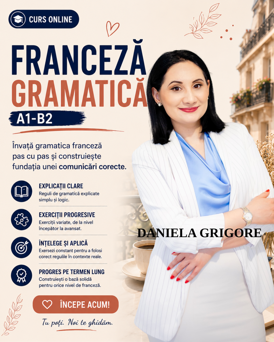 CURS FRANCEZĂ GRAMATICĂ A1-B2