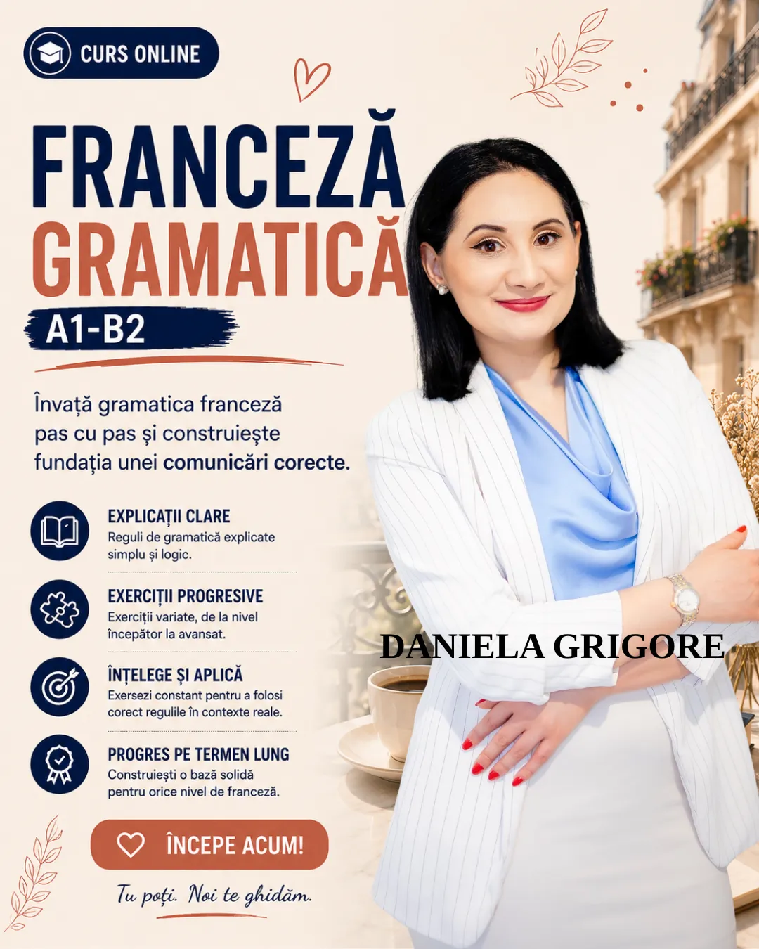 CURS FRANCEZĂ GRAMATICĂ A1-B2