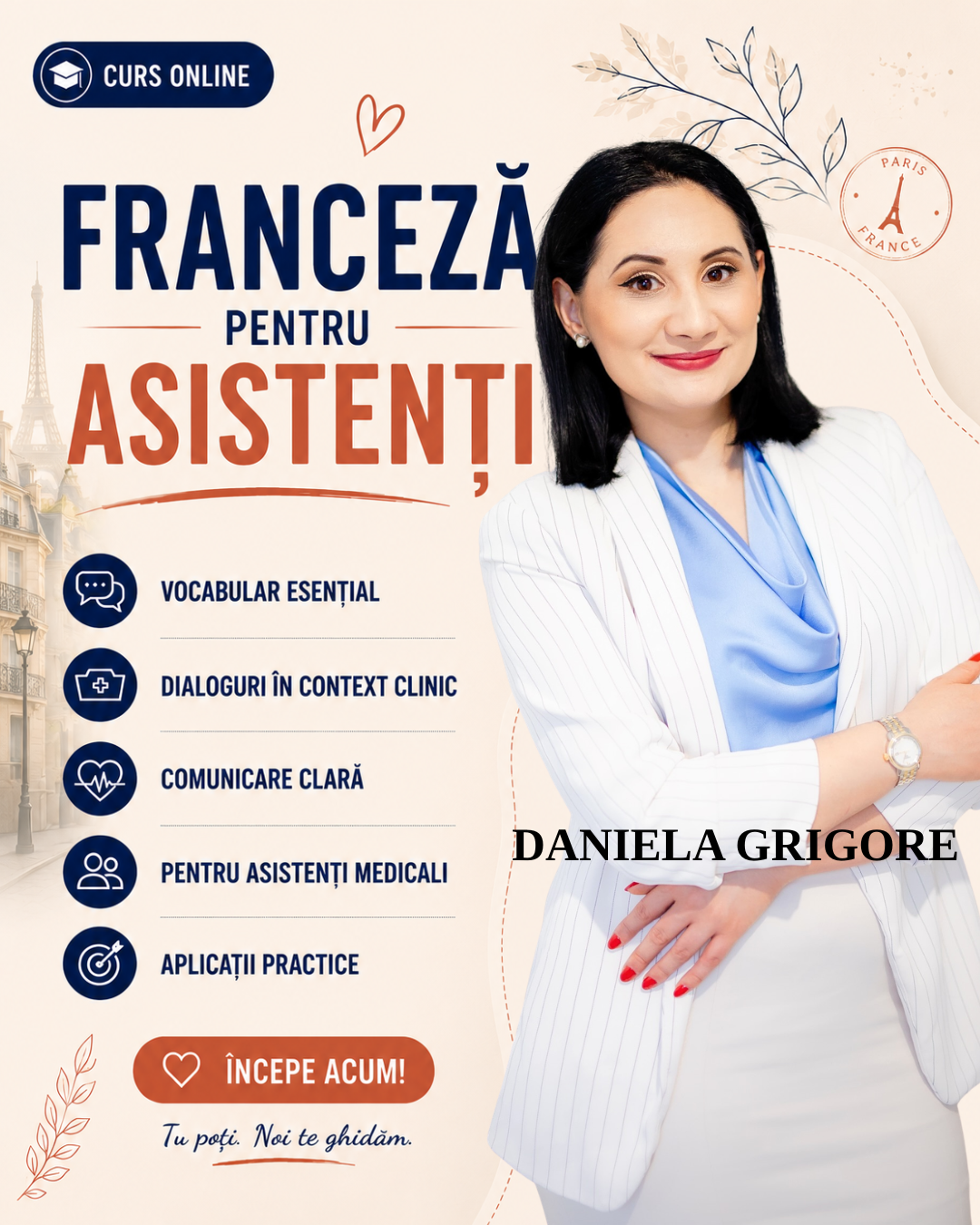 CURS FRANCEZĂ ASISTENȚI MEDICALI